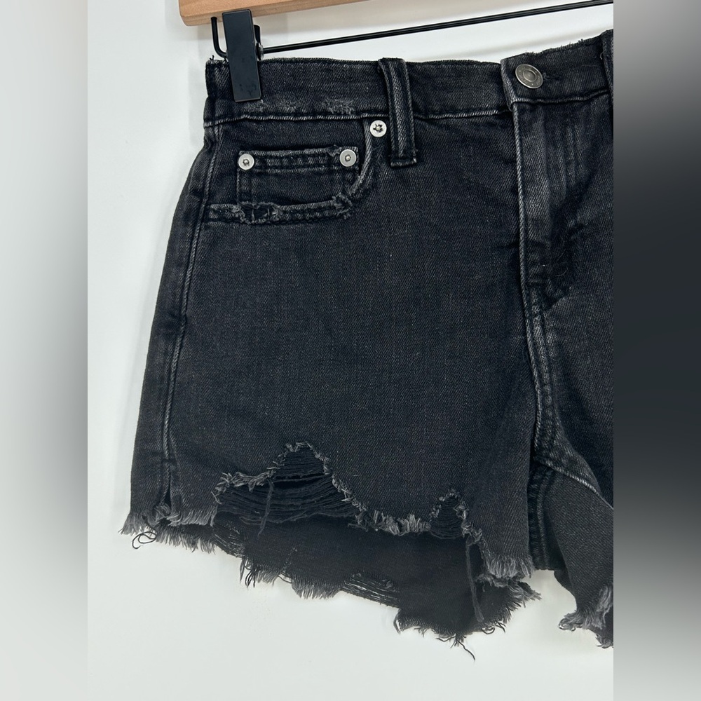 Aerie Daydream Denim Black Shorts Women's XS - Picture 9 of 11